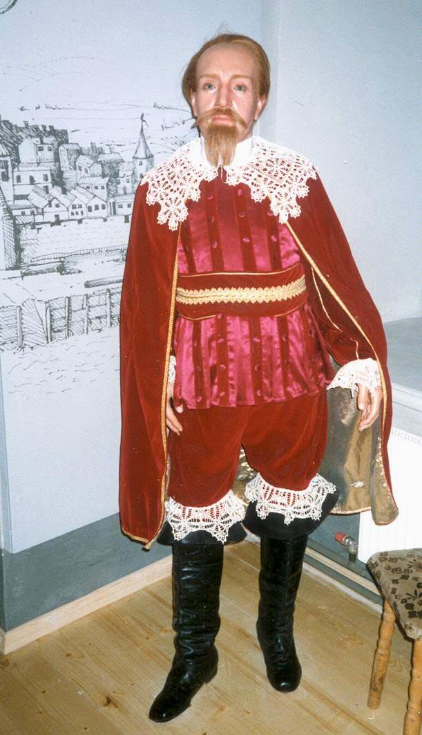 Восковая фигура шведского короля Густава II Адольфа из бывшего музея восковых фигур в Риге